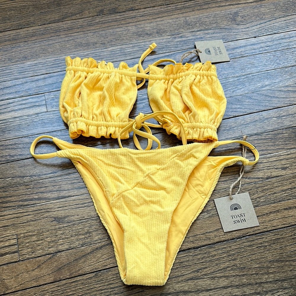 Toast Medium Yellow Bikini Set